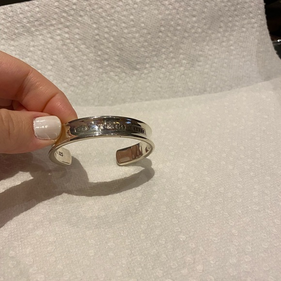 Tiffany & Co. Sterling Silver Estate 1837 Cuff Bracelet - Picture 11 of 14